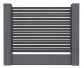 Aluminium Slat Screen Kit - Basalt colour, 1800mm high x 3000mm wide, Slat fence panel,